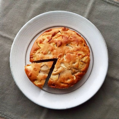 日の丸構図-アップルケーキ